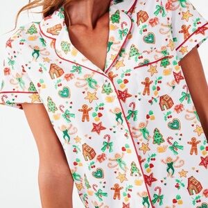 Roller Rabbit Gingerbread Christmas Polo Pajamas Size S